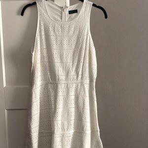 Gap white eyelet dress- hits at knee